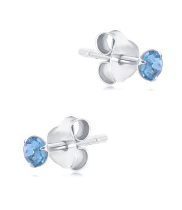 Shining Crystal Silver Stud Earring STS-6329